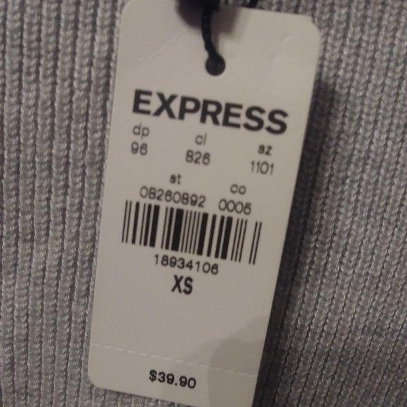 Express Crew Neck Puff Sleeve Sweater - Picture 3 of 4